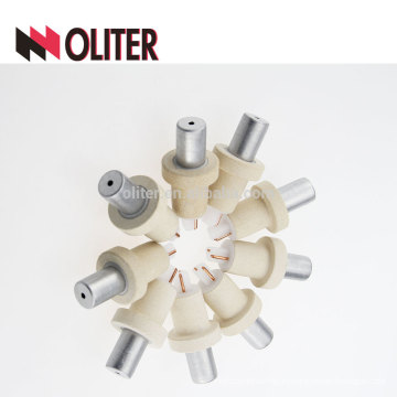 OLITER pt rh consumible sumergible de calidad superior tipo r termopar para alta temperatura con 604 punta triangular